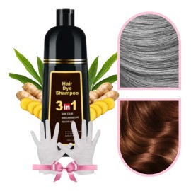 Shampoo Con Tinte Instantáneo Castaño Cubre Canas 500ml