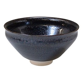 Kyo Ware TXQ176 Kiyomizu Ware Kagiku Kiln Matcha Bowl (Presentation Box), Tenmoku