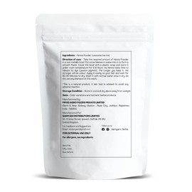 SAMYAM Pure Henna Powder - 500g Pack | Natural Hair Color, Triple Sifted Rajasthani Henna, PPD Free