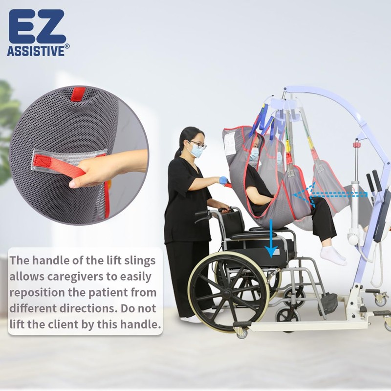 EZ Assistive Universal Full Body Hoyer Lift Sling, Patient Lift