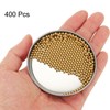 sourcing map 400 Pcs Precision Solid Brass Bearing Balls 3mm