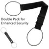NXPpiULeh 2 Pcs Elastic Luggage Straps, Universal Fit, Black, Rubber,
