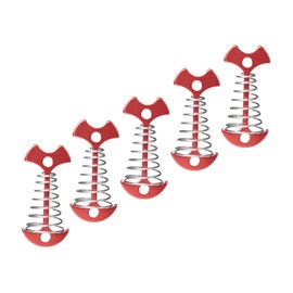 Totority 5pcs Fishbone Tent Pegs Ground Stake Buckles for Camping Outdoor Canopies and Tents and Portable Design Strong Wind Resistance