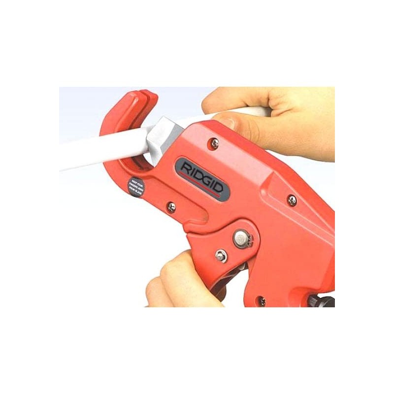 RIDGID 26821 Model 1435N Ratchet Cutter for Plastic Pipe; 6-35
