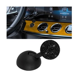 KHGUZ Bling Car Joystick Push Start Button Cover, Crystal Rhinestone Vehicle Engine Start Stop Rocker, Sparkling Diamond Joystick Ignition Button Cover, Universal Automotive Accessories (Black)