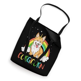 Artistic Corgi Dog Lover Tee Corgicorn Corgi Unicorn Tote Bag
