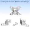 QUARKZMAN Removable Corner Bracing Metal Butterfly L Brackets Right Angle