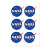MTN TOOL NASA Sticker Sheet x6 Stickers NASA Meatball, NASA