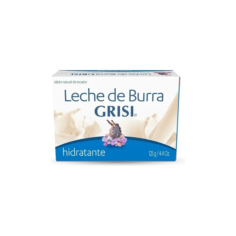 Jabón En Barra Grisi Leche De Burra 125g 3 Jabones