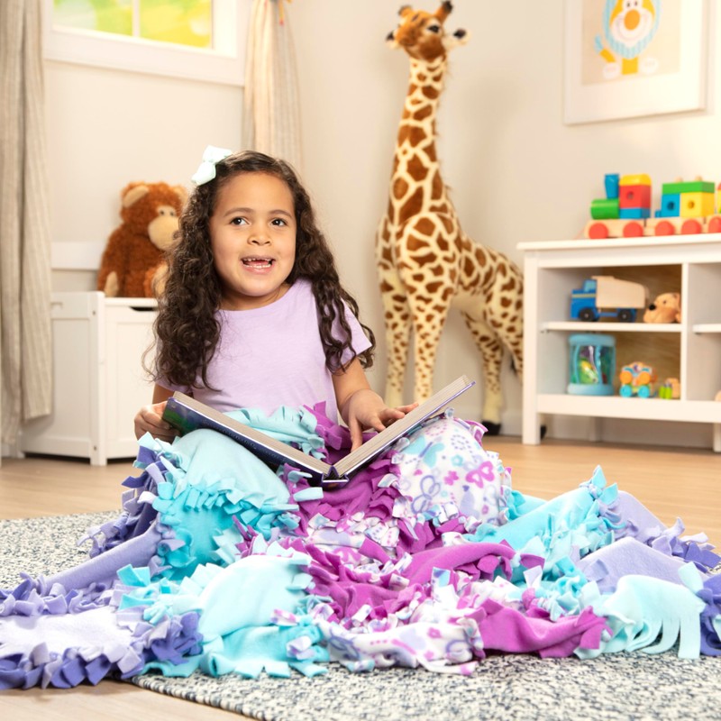 Melissa & Doug Created by Me! Butterfly Fleece Quilt No-Sew