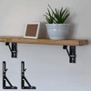 KOCOMART Folding Shelf Bracket, 11.8 inches (30 cm), L-Shaped Bracket,