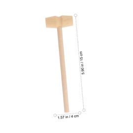 Operitacx 20 Pcs Mini Beat Crab for Babies Mini Food Mini Gavel Mini Unfinished Mallet Funny Mallet Wood Hammer Bamboo