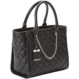 Bulldog Cases BDP-058 Quilted Tote Style Nylon Purse w/Holster - Black (12"" x 10"" x 6.5"")", Multi