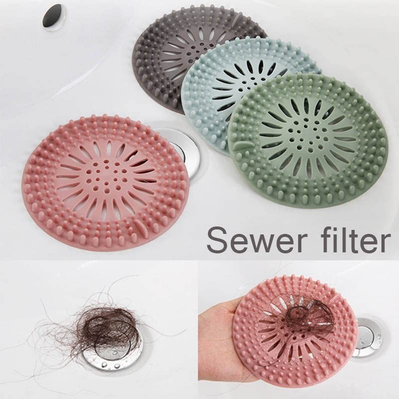 Durable Silicone Hair Catcher for Shower and Sink - Set