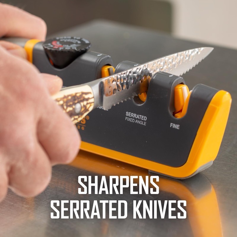 Smiths Adjustable Manual Knife Sharpener Gray/Yellow S-50264