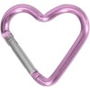 2Pcs Heart-Shaped Carabiner Clips, Durable Aluminum Alloy Keychain Clips for
