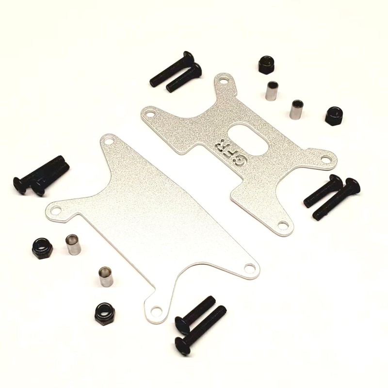 kingfly Aluminum Suspension Bracket Reinforcement Plate for Tamiya GF-01