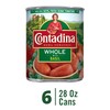 Contadina Whole Peeled Tomatoes with Basil, 28 oz (Pack of