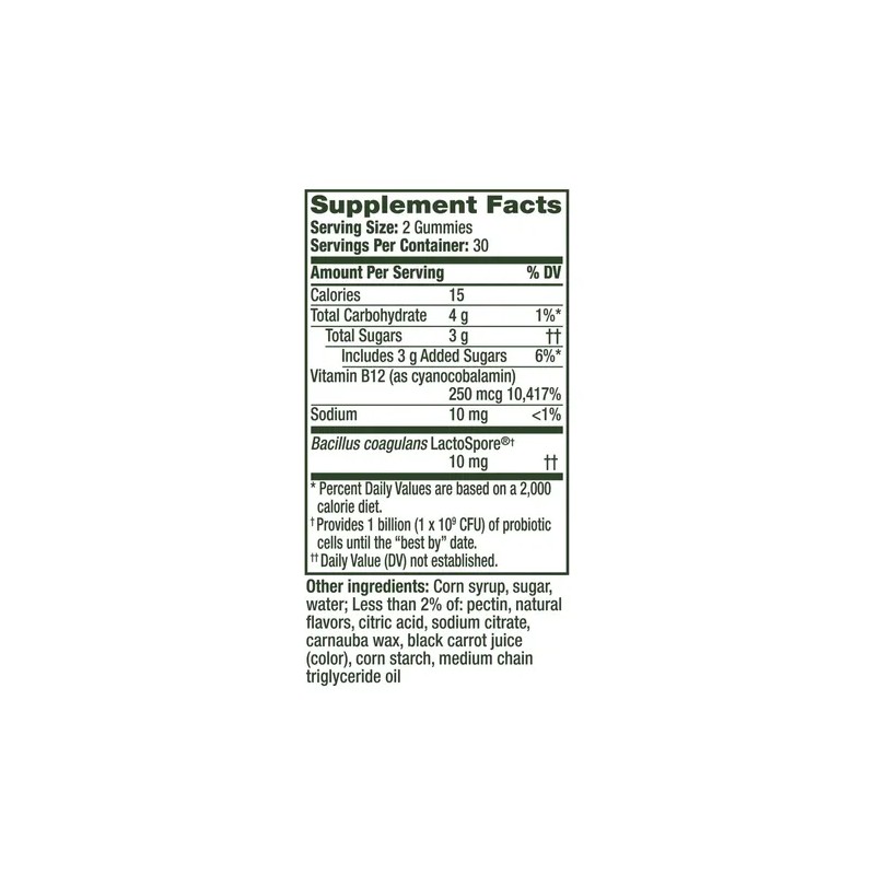 Align Probiótico Gomitas Alivio Hinchazón Con Vitamina B12