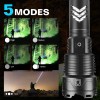 Garberiel Super Bright 900000Lumens XHP160 LED Flashlight Rechargeable Powerful Zoom