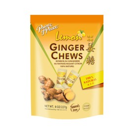 Prince of Peace 100% Natural Ginger Candy (Chews), Lemon Flavor, 8oz
