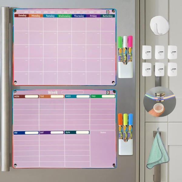Lambock Pink Fridge Calendar - Acrylic calendar for fridge -