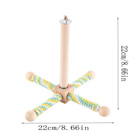360° Rotating Bird Toy, Rotating Bird Perch, Parrot Toy, Bird Cage Accessories, for Medium Parrots, Small Parrots, Playing Entertainment