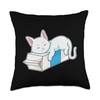 Cat Milk Throw Pillow