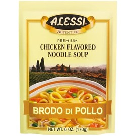 Alessi Soup Mix Brodo di Pollo Chicken Flavored Noodle Soup, 6 Ounce (Pack of 1)