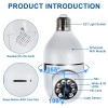360° Light Bulb Camera 1080P IP WiFi IR Night Smart