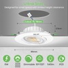 ALUSSO LIGHTING LED Recessed Spotlight, 230 V, 6 W, 540