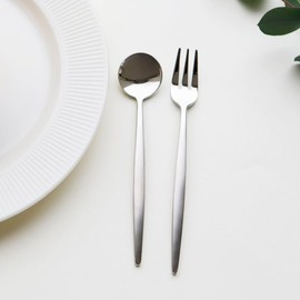 (Surfinia) Surfinia More Silver Teaspoon & Tea Fork 2-Piece Set / (서피니아)서피니아 모어 실버 티스푼 티포크 2종세트