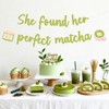 She Found Her Perfect Matcha Banner Matcha Lover Party Decorations