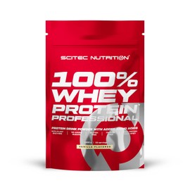 Scitec Nutrition 100% Whey Protein Professional with Extra Additional Amino Acids and Digestive Enzymes, Gluten-Free, 1 kg, Vanilla
