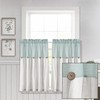 Lush Decor Linen Button Farmhouse Kitchen Tier Curtain Set, Pair,
