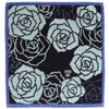 ANNA SUI (アナスイ)大判 タオルハンカチ（28cm）ローズ (ブルー) 婦人 レディース タオル ハンドタオル 109307-0012-01