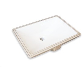 Wells Bathroom Sinkware 22-inch Rectangular Undermount Single Bowl Bathroom vessel Sink in White