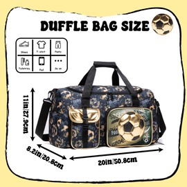 Kids Duffle Bag Boys Travel Bag for Kids Overnight Bag for Kids Sports Bag for Boys Weekender Bag Gym Bag for Boys with Shoe Compartment