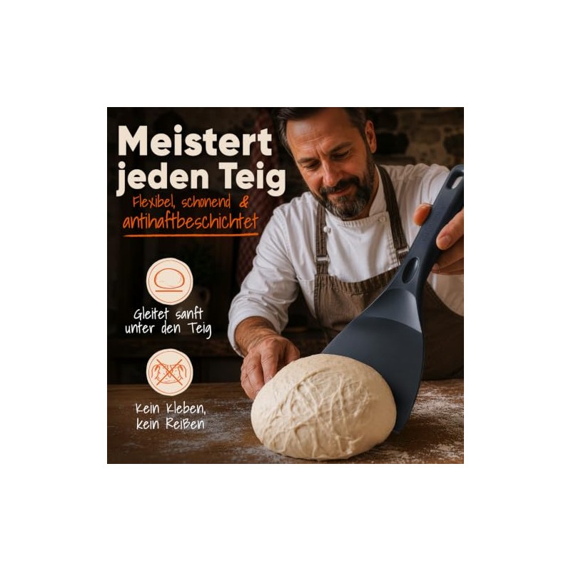 Flammtal Flexible Non-Stick Pizza Dough Spatula