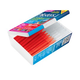 Piksters Interdental Brushes, 40 pk, Size 4, Interdental Tooth Brush for Medium Gaps, Gum Soft Bristles for Plaque Removal, Safe for Braces