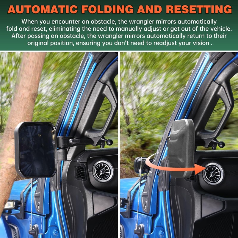 Wrangler mirrors door off Compatible with Wrangler JL JLU &