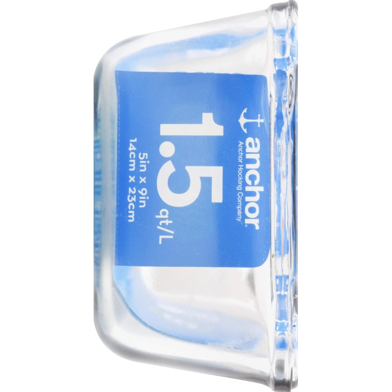 Anchor Hocking 1.5 quart Glass Loaf Pan, Clear