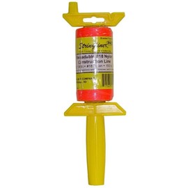 4 Pack Stringliner II 25159 Stringliner Pro Reel with 250' Braided Fluorescent Orange #18 Construction Line, Reloadable