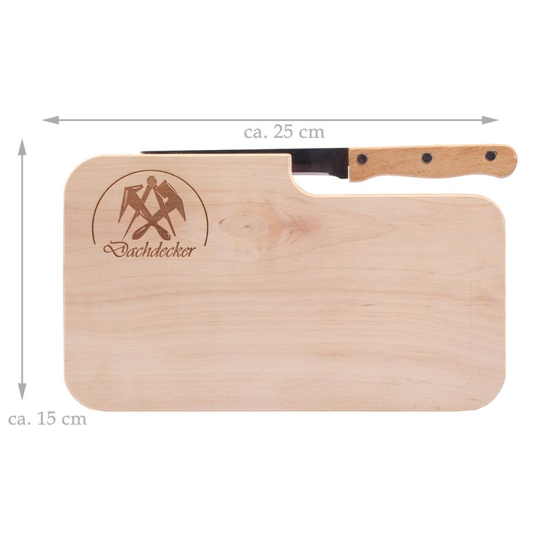 Bread Board with Guild Sign, Gift for Roofers, 25.5 x