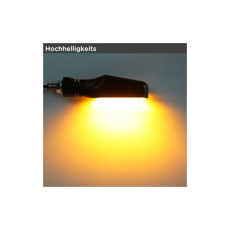 evermotor Motorcycle Indicator, Universal 12 V LED Indicator Motorcycle E