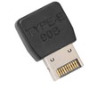 Right Angle USB Type E Adapter, Front Panel Header Male