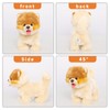 CU-MATE Interactive Dog Stuffed Animal Electronic Plush Pomeranian Simulation Puppy