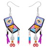 YINYA Acrylic Novelty Cosmetic Earrings Makeup Set Dangle Jewelry for