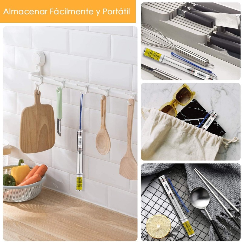 Uplayteck Termómetro Digital de Cocina para Carne – Sonda Superlarga,