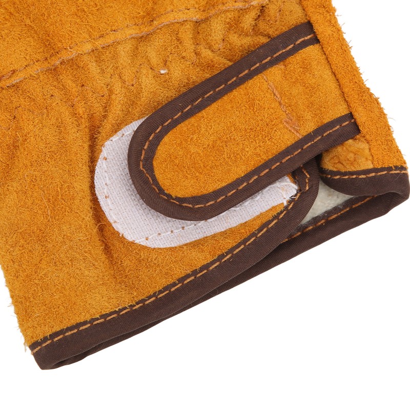 Heat Resistant Gloves Calf Leather Polyester Hand Protection BBQ Grill